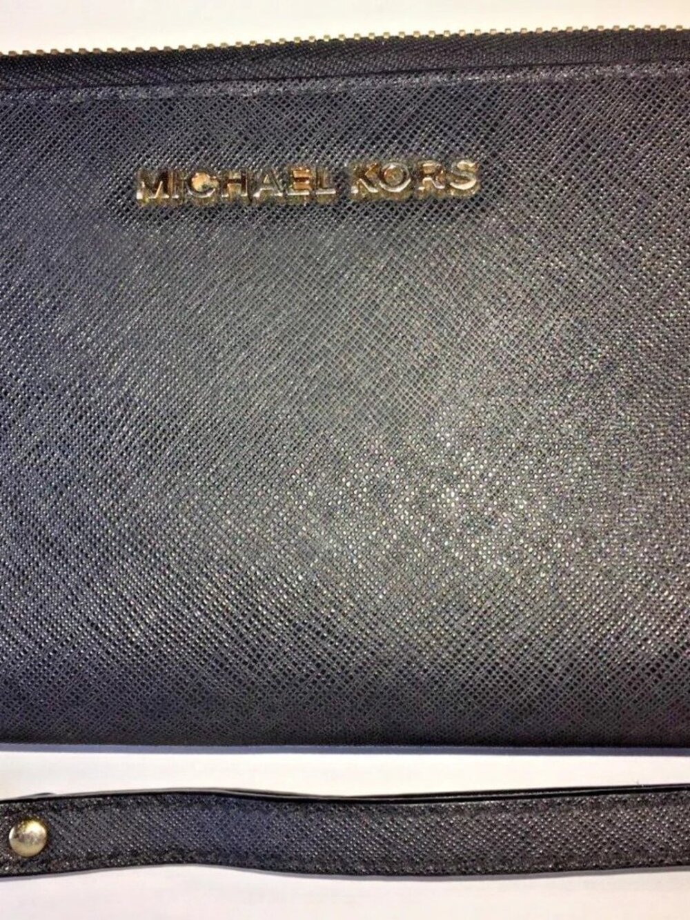 Michael Kors Black Large Mercer Flat Multifunction Phone Wallet